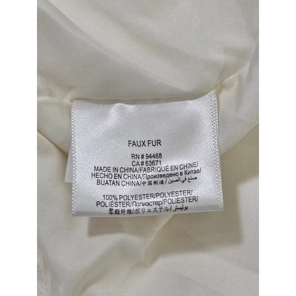 BCBGeneration‎ Women's Ivory Faux Fur Cape Capelet Easter Poncho GU05D97 Medium